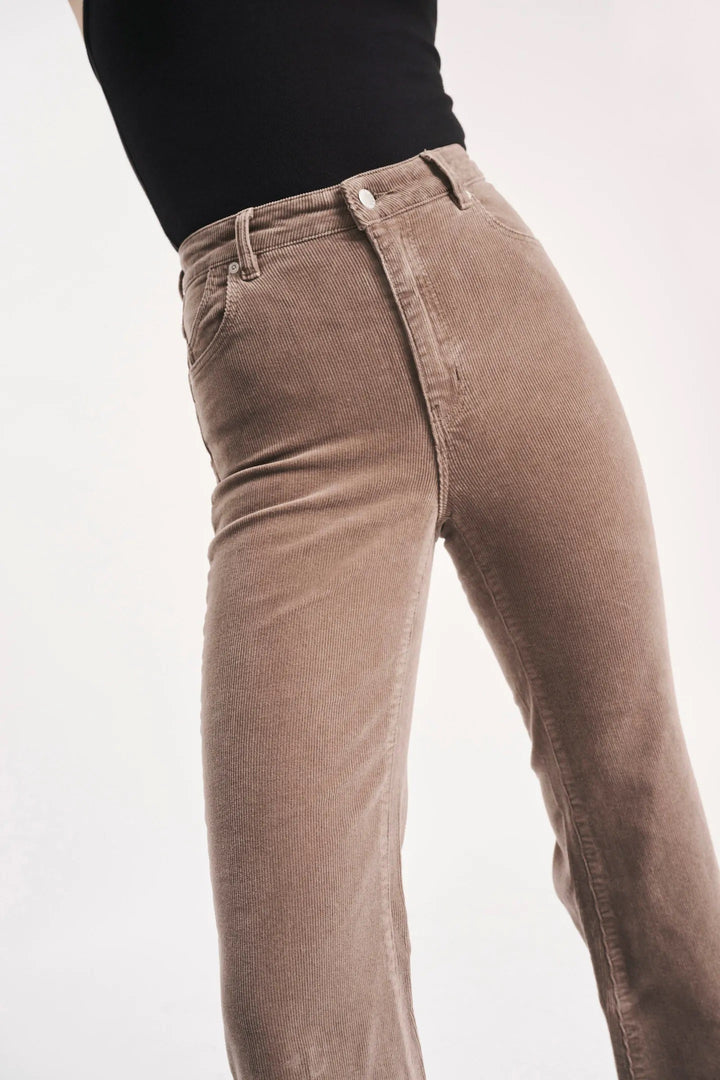 ROLLAS Womens Eastcoast Flare Mink Cord, WOMENS DENIM, ROLLAS, Elwood 101