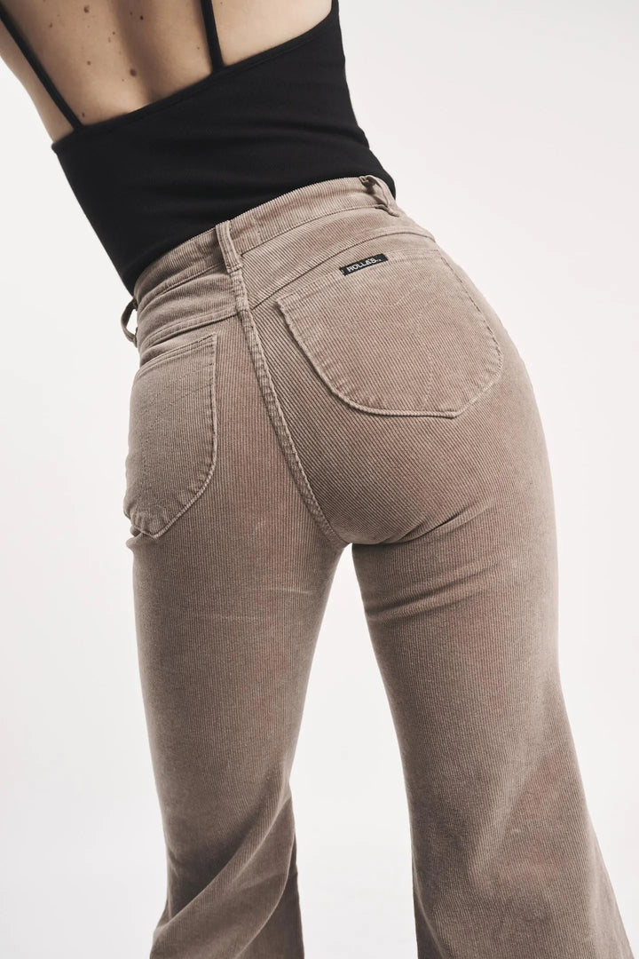 ROLLAS Womens Eastcoast Flare Mink Cord, WOMENS DENIM, ROLLAS, Elwood 101