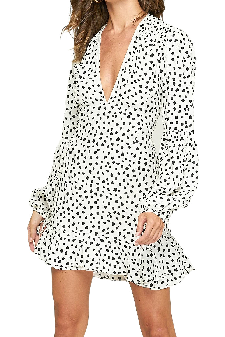 Rue Stiic WOMENS ROMEO MINI DRESS PEBBLES - NOIR, WOMENS DRESSES, RUE STIIC, Elwood 101