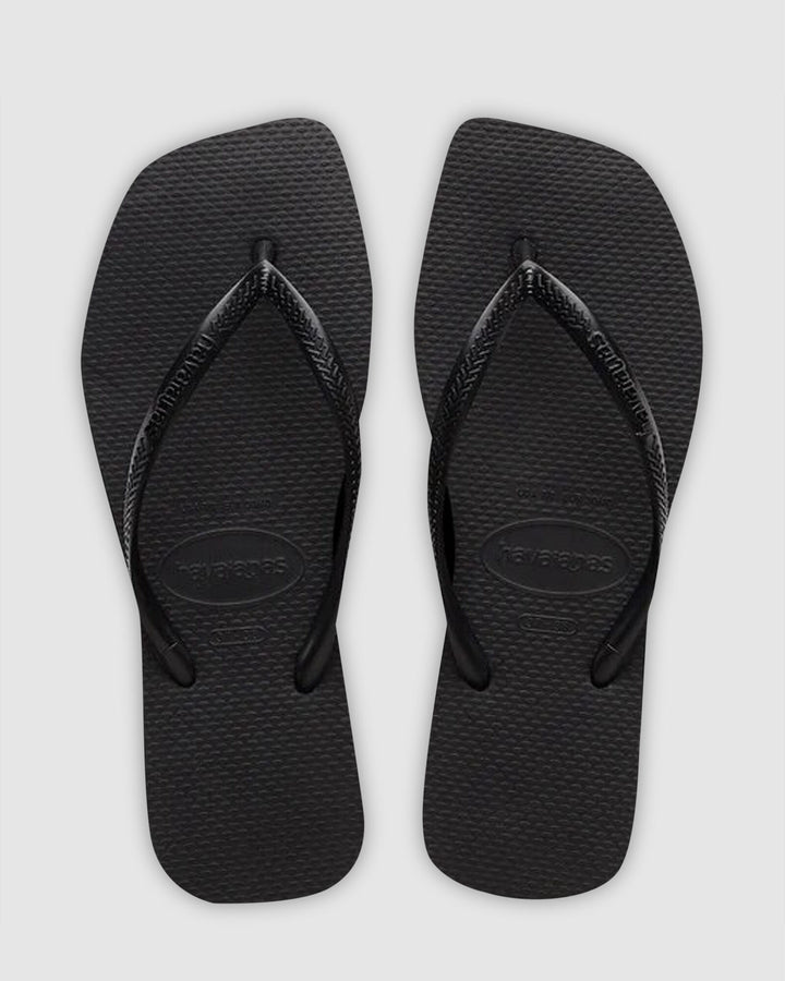HAVAIANAS Slim Square Solid Black Female, WOMENS HAVAIANAS, HAVAIANAS, Elwood 101