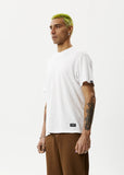 AFENDS Mens Classic - Hemp Retro T- Shirt - White, MENS TEE SHIRTS, AFENDS, Elwood 101