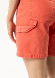 AFENDS Womens Papaya Emilie - Hemp Carpenter Shorts - Faded Orange, WOMENS SHORTS, AFENDS, Elwood 101