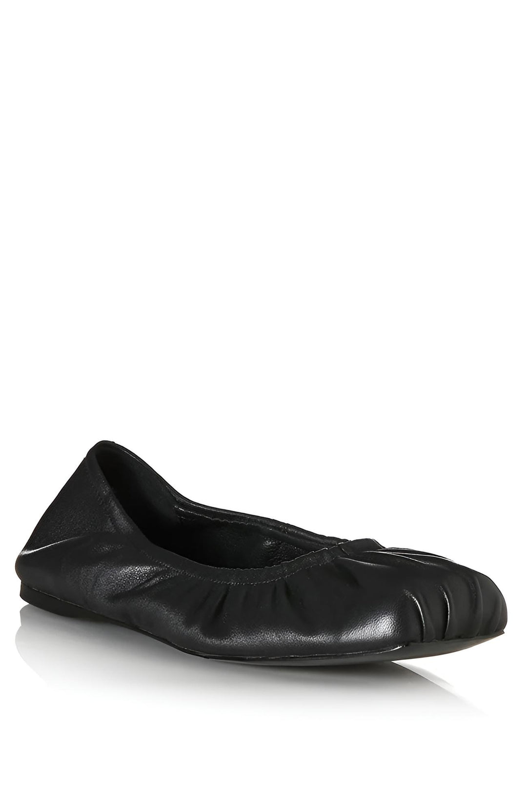 ALIAS MAE Womens Bridey Ballet Flats in Black Leather, WOMENS SHOES, ALIAS MAE, Elwood 101