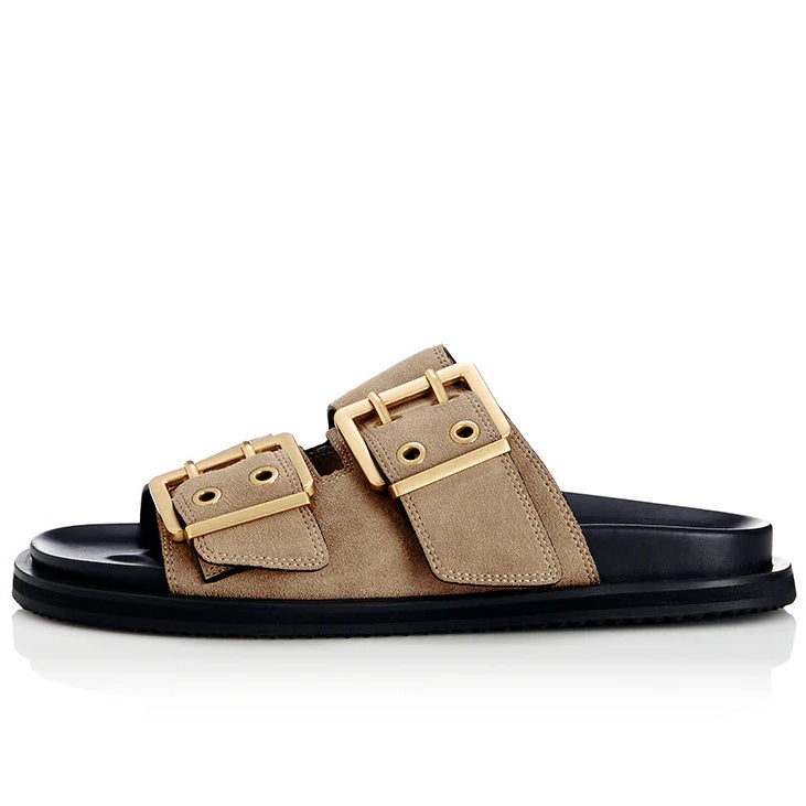 ALIAS MAE Womens Patterson Leather Sandals - Natural Suede, WOMENS SHOES, ALIAS MAE, Elwood 101