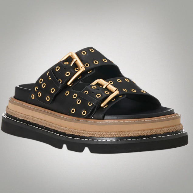 ALIAS MAE Womens Velma Leather Sandals - Black, WOMENS SHOES, ALIAS MAE, Elwood 101