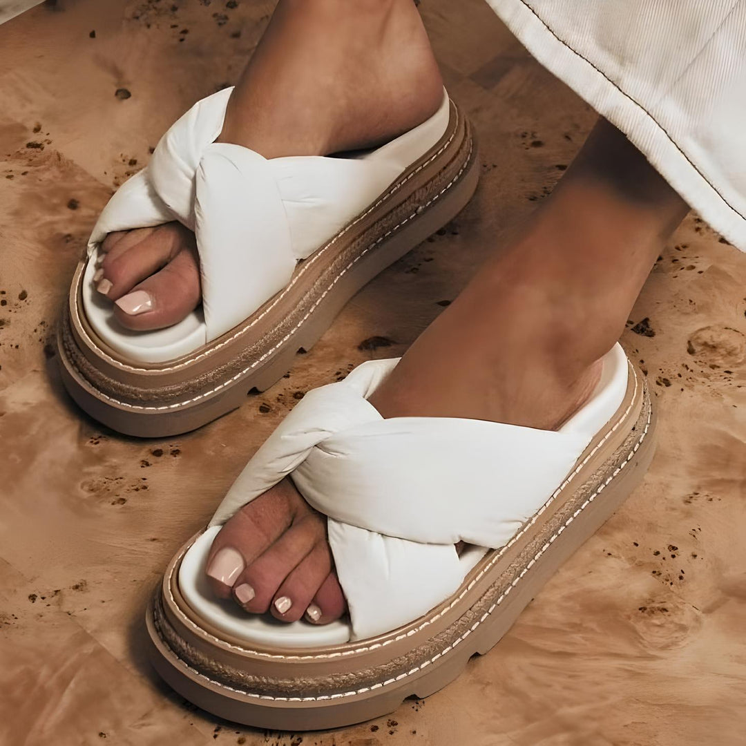 ALIAS MAE Womens Vera Slides - Bone, WOMENS SHOES, ALIAS MAE, Elwood 101