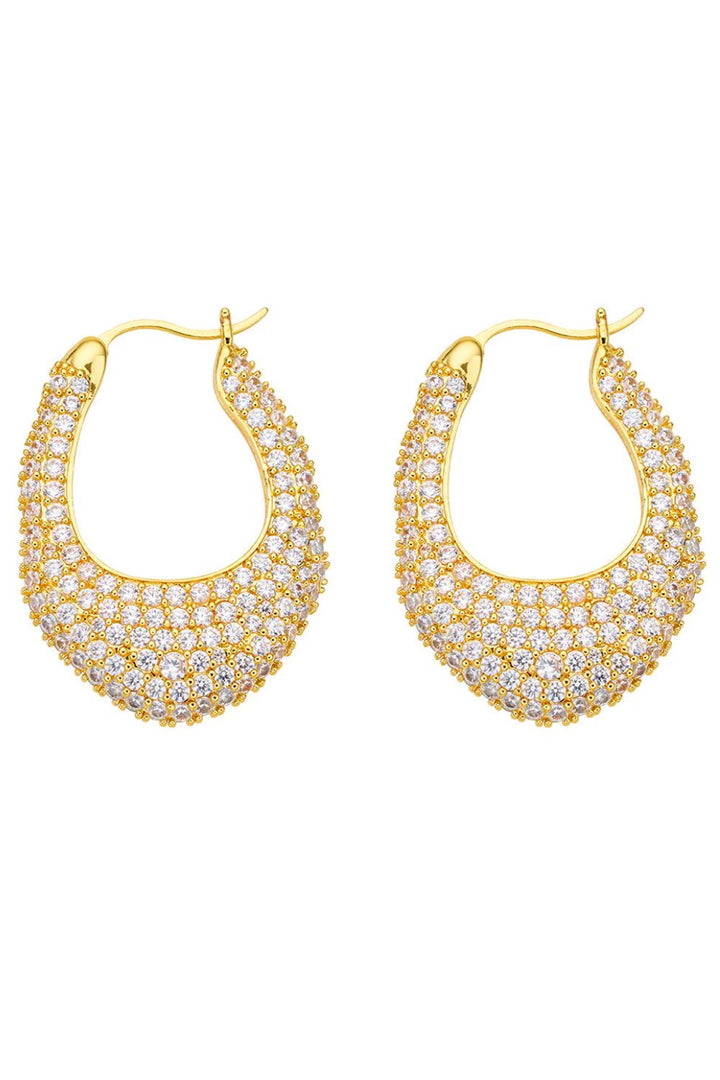 AMBER SCEATS Womens Aria Earrings - Gold, WOMENS JEWELLERY, AMBER SCEATS, Elwood 101