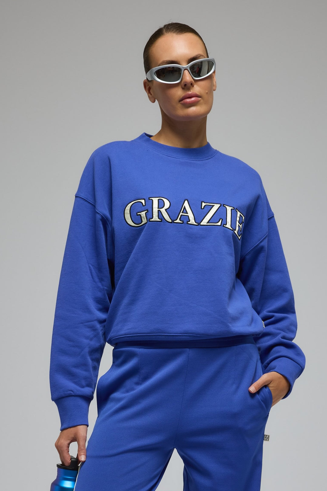 ARAMINTA JAMES Womens Grazie Sweatshirt Ultramarine, WOMENS KNITS & SWEATERS, ARAMINTA JAMES, Elwood 101