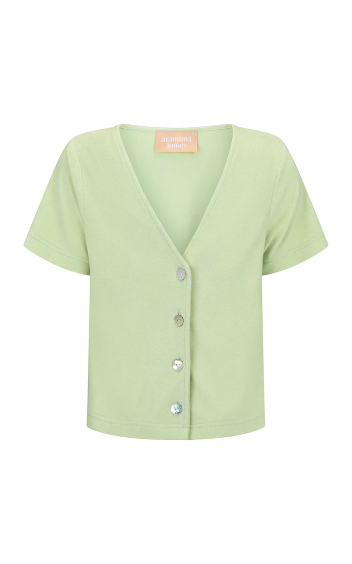 ARAMINTA JAMES Womens Breeze Terry Top - Pistachio, WOMENS TOPS & SHIRTS, ARAMINTA JAMES, Elwood 101