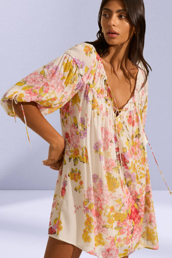 AUGUSTE THE LABEL Womens Autumn Mini Dress - Off White, WOMENS DRESSES, AUGUSTE THE LABEL, Elwood 101