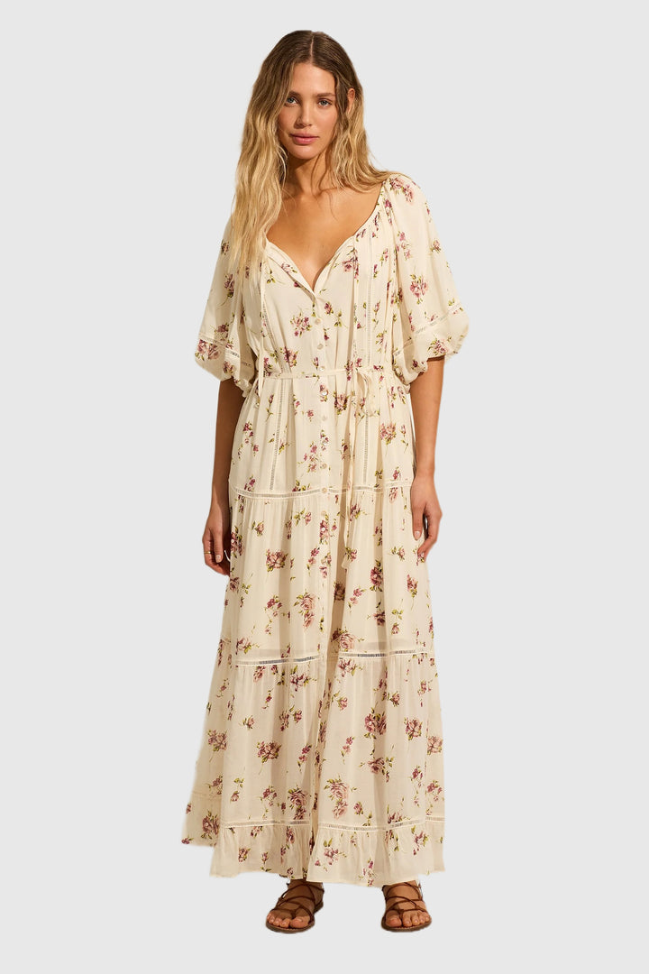 AUGUSTE THE LABEL Womens Alannah Maxi Dress - Ivory, WOMENS DRESSES, AUGUSTE THE LABEL, Elwood 101