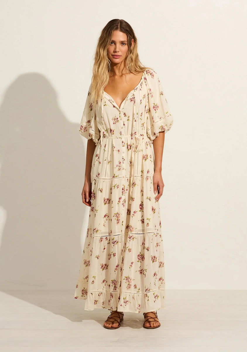 Auguste The Label Anne Tie Slip Maxi Dress (Red) main image 0