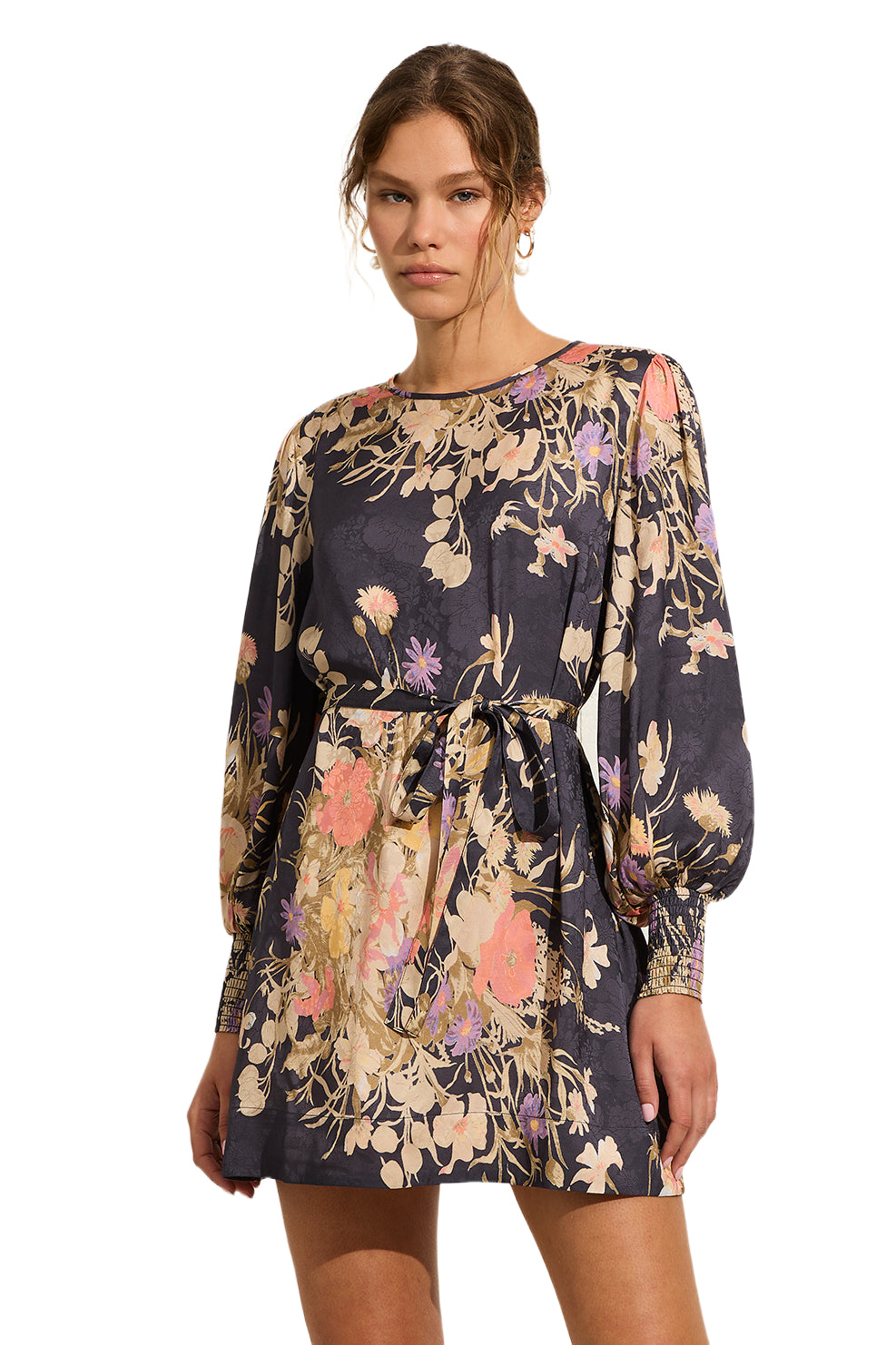 auguste the label black dress Rafael Mini Dress