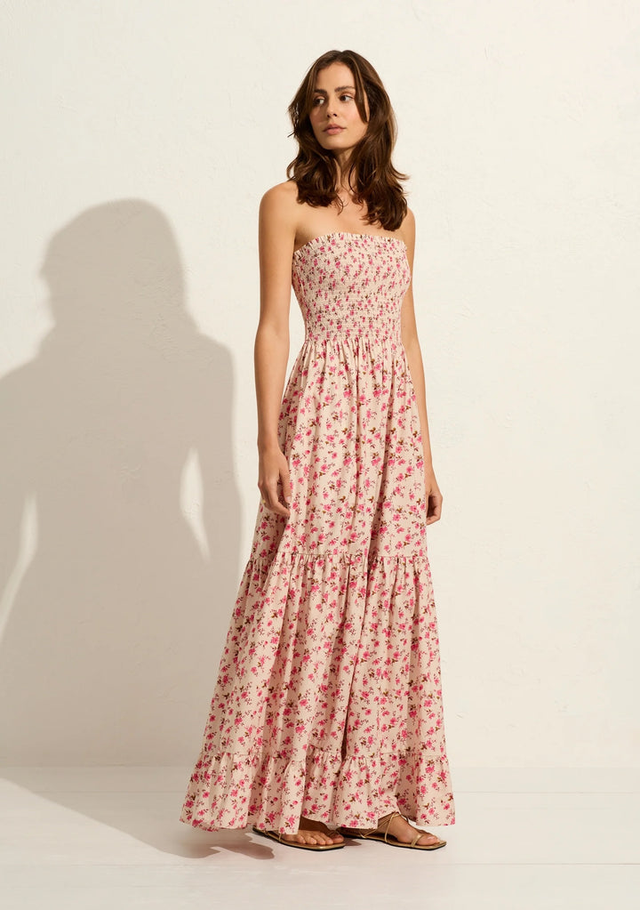 AUGUSTE THE LABEL Womens Anthea Maxi Dress - Oat Eloise Ditsy Floral, WOMENS DRESSES, AUGUSTE THE LABEL, Elwood 101