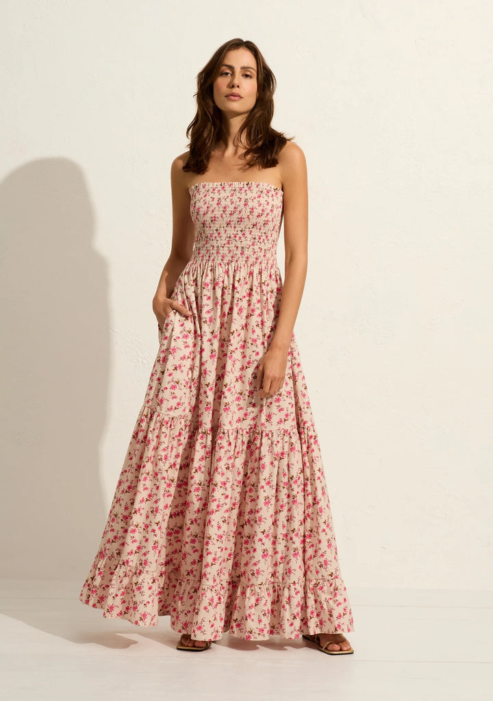 AUGUSTE THE LABEL Womens Anthea Maxi Dress - Oat Eloise Ditsy Floral, WOMENS DRESSES, AUGUSTE THE LABEL, Elwood 101