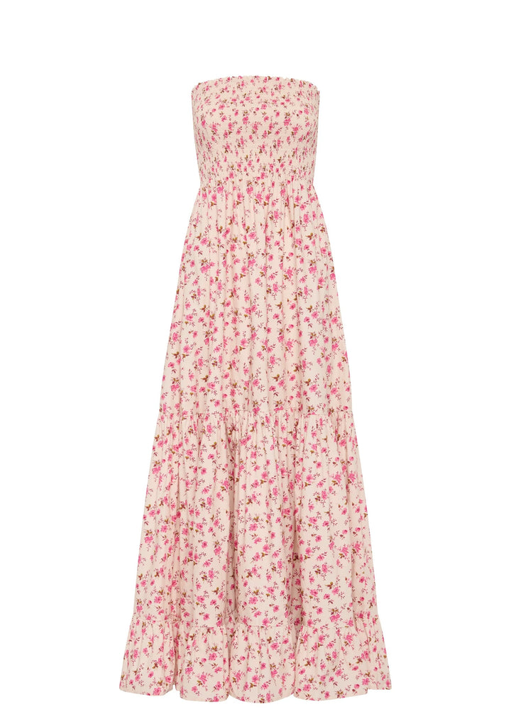 AUGUSTE THE LABEL Womens Anthea Maxi Dress - Oat Eloise Ditsy Floral, WOMENS DRESSES, AUGUSTE THE LABEL, Elwood 101