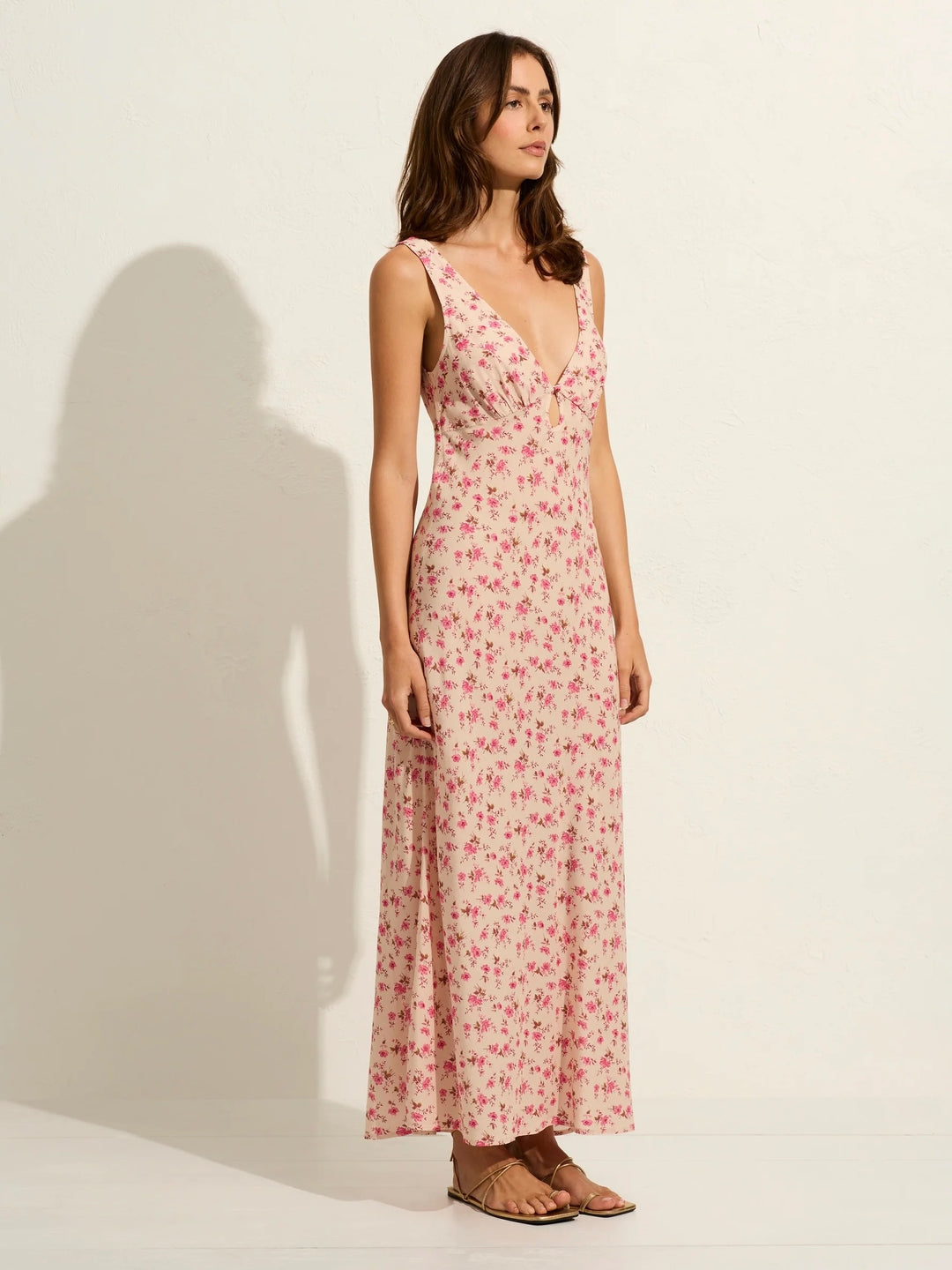 AUGUSTE THE LABEL Womens Iona Midi Dress -  Oat Eloise Ditsy Floral, WOMENS DRESSES, AUGUSTE THE LABEL, Elwood 101