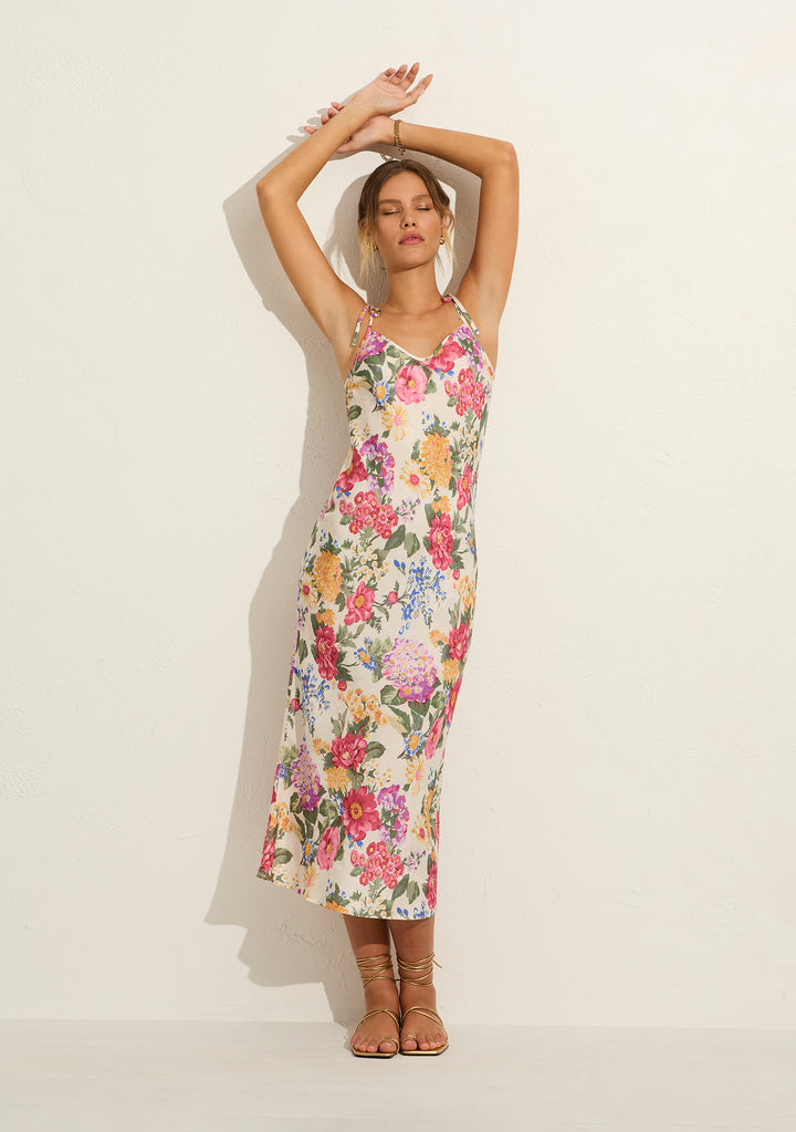 AUGUSTE THE LABEL Womens Irina Midi Dress - White, WOMENS DRESSES, AUGUSTE THE LABEL, Elwood 101