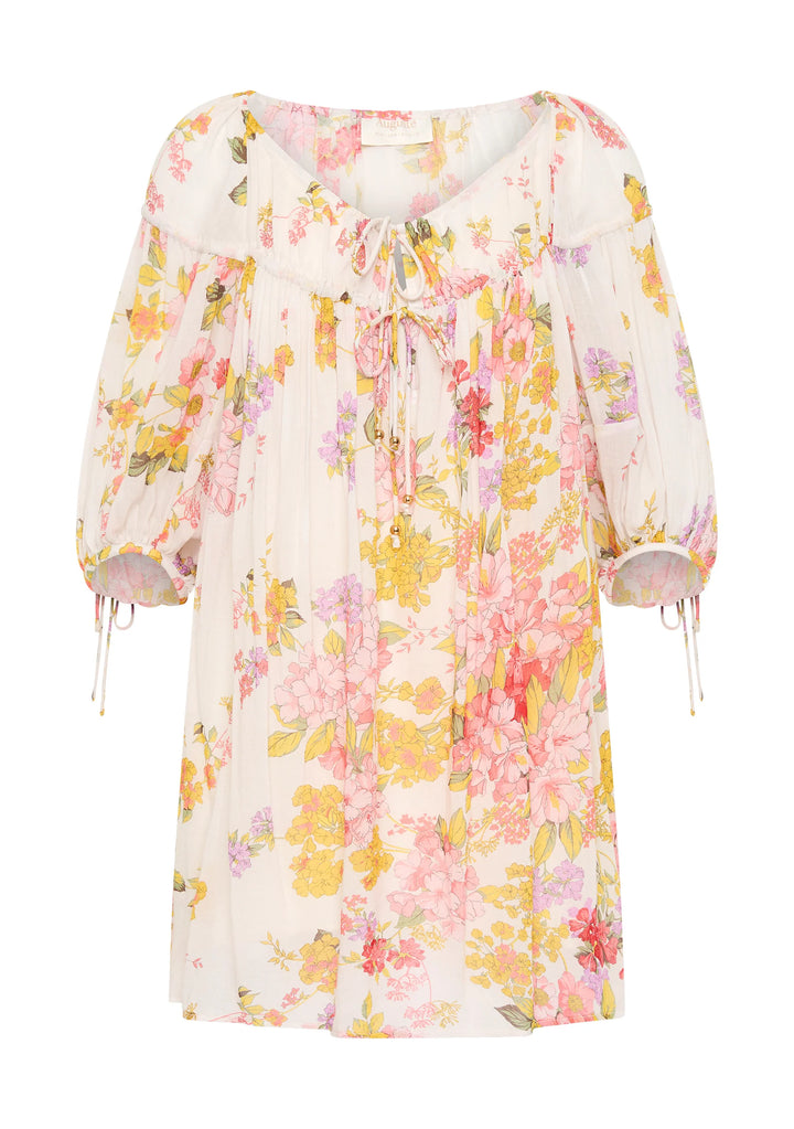 AUGUSTE THE LABEL Womens Autumn Mini Dress - Off White, WOMENS DRESSES, AUGUSTE THE LABEL, Elwood 101