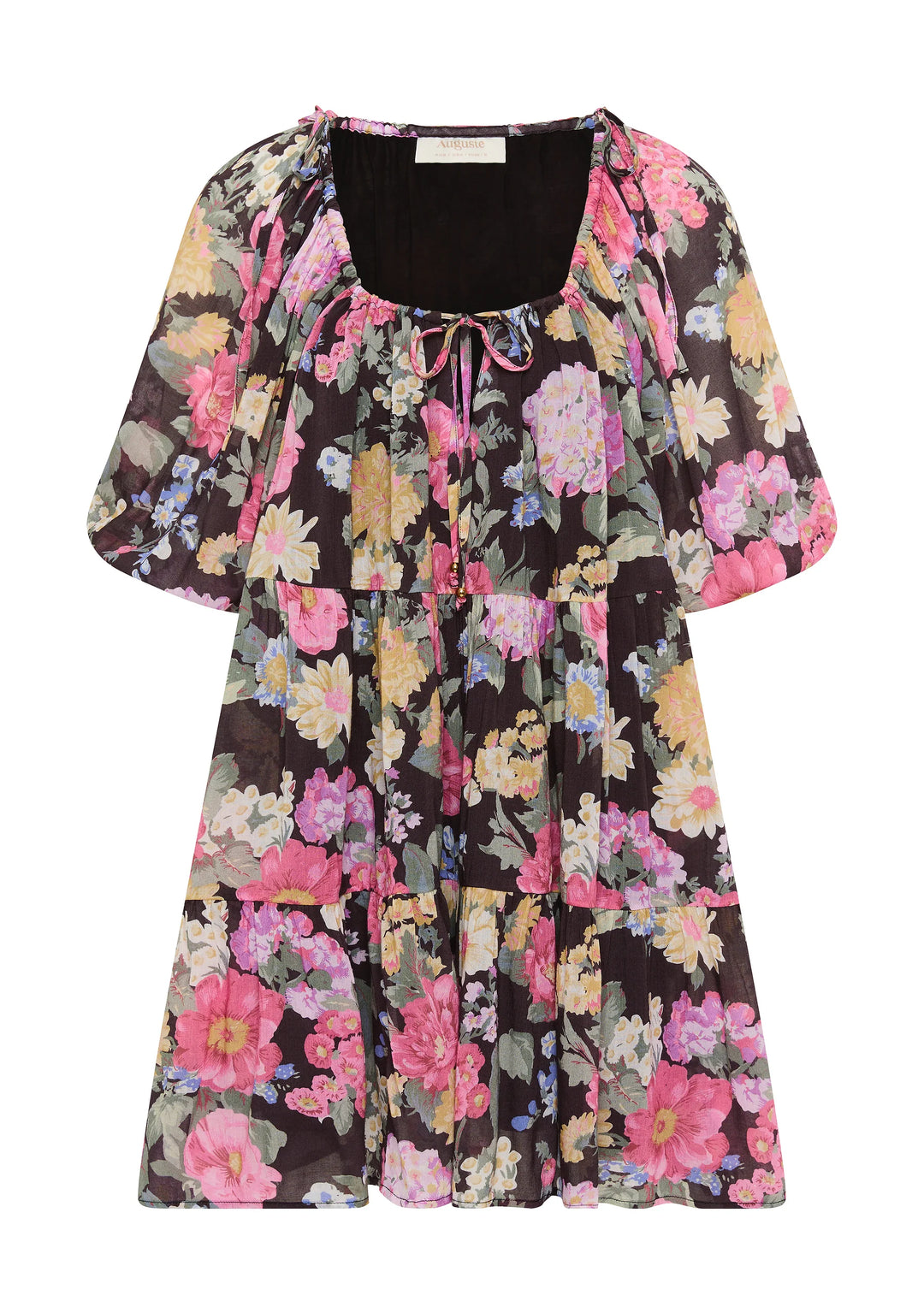 AUGUSTE THE LABEL Womens Daphne Mini Dress - Black, WOMENS DRESSES, AUGUSTE THE LABEL, Elwood 101