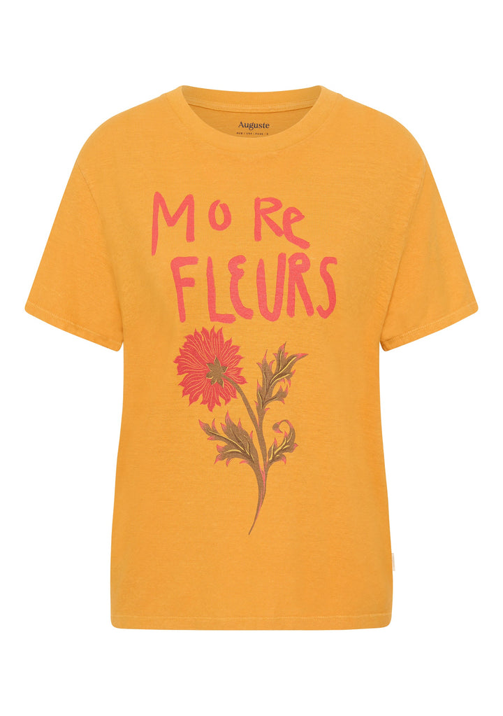 AUGUSTE THE LABEL Womens Fleurs Classic Tee - Mango, WOMENS TEES & TANKS, AUGUSTE THE LABEL, Elwood 101