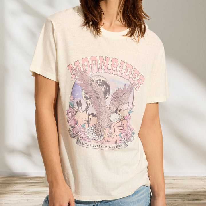 AUGUSTE THE LABEL Womens Moonrider Classic Tee - Off White, WOMENS TEES & TANKS, AUGUSTE THE LABEL, Elwood 101