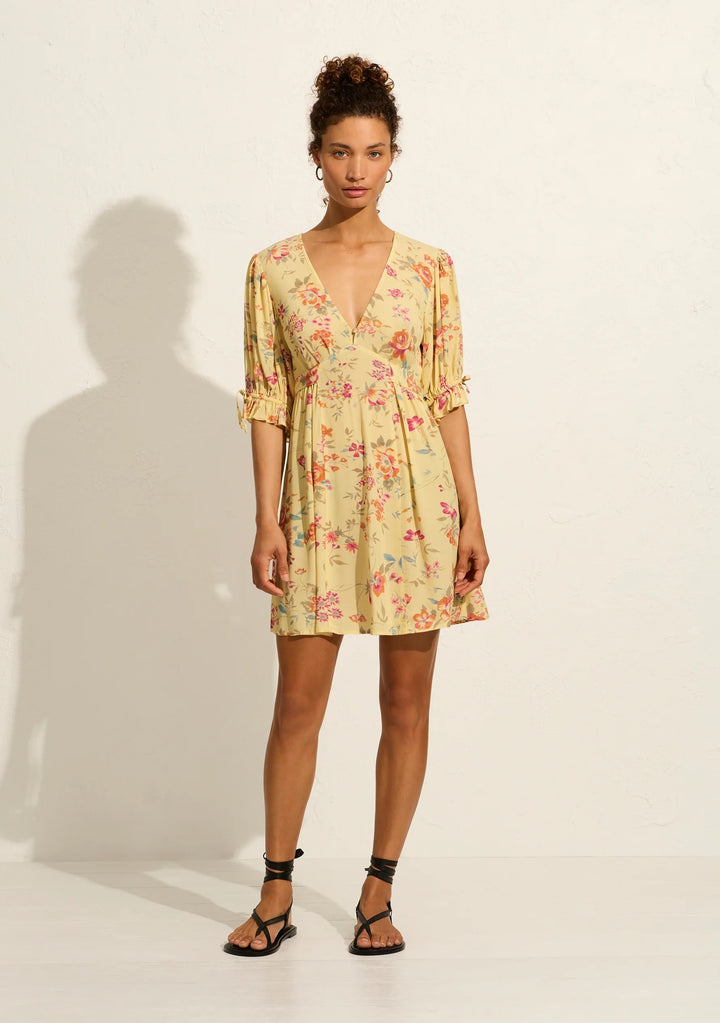 AUGUSTE THE LABEL Womens Nereida Mini Dress Lemon, WOMENS DRESSES, AUGUSTE THE LABEL, Elwood 101