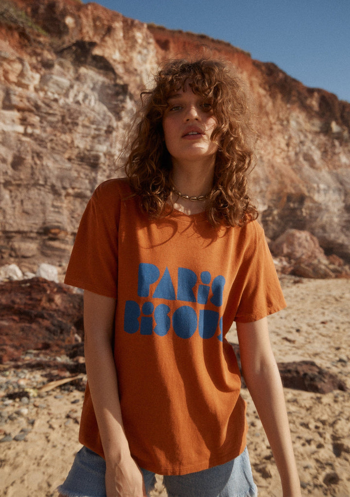 AUGUSTE THE LABEL Womens Paris Kisses Classic Tee - Burnt Orange, WOMENS TEES & TANKS, AUGUSTE THE LABEL, Elwood 101