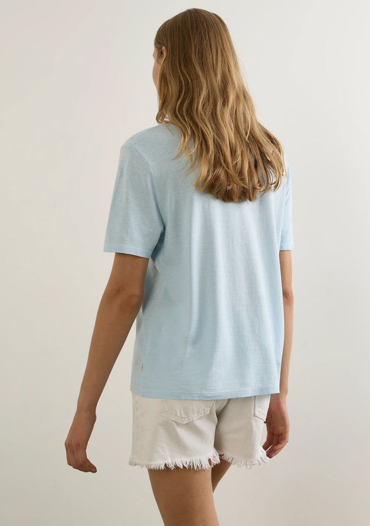 AUGUSTE THE LABEL Womens Sol Classic Tee in Sky Blue, WOMENS TEES & TANKS, AUGUSTE THE LABEL, Elwood 101