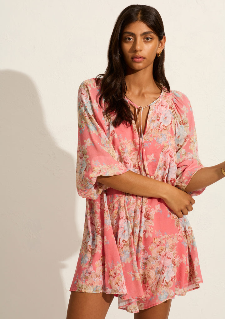 AUGUSTE THE LABEL Womens Willow Mini Dress - Rose Pink, WOMENS DRESSES, AUGUSTE THE LABEL, Elwood 101