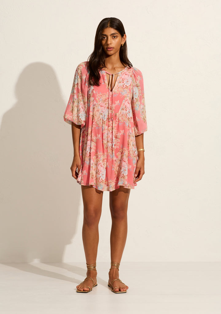 AUGUSTE THE LABEL Womens Willow Mini Dress - Rose Pink, WOMENS DRESSES, AUGUSTE THE LABEL, Elwood 101