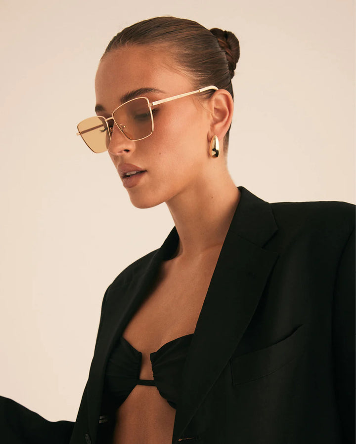 BANBE EYEWEAR Womens The Natalia Polarised Sunglasses - Light Gold, SUNGLASSES UNISEX, BANBE, Elwood 101