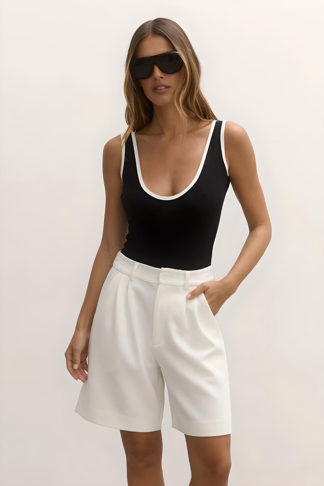 BAYSE BRAND Womens Nico Short Ivory, WOMENS SHORTS, BAYSE BRAND, Elwood 101