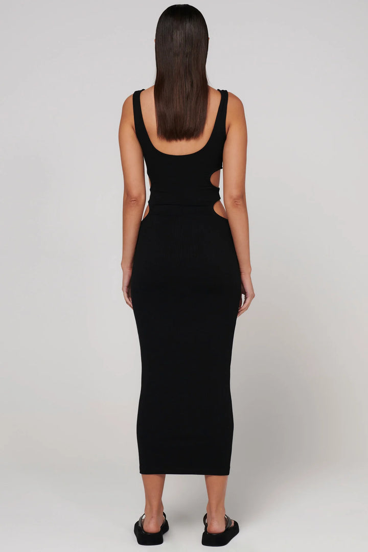 BAYSE BRAND Womens Lane Midi Dress - Black, WOMENS DRESSES, BAYSE BRAND, Elwood 101