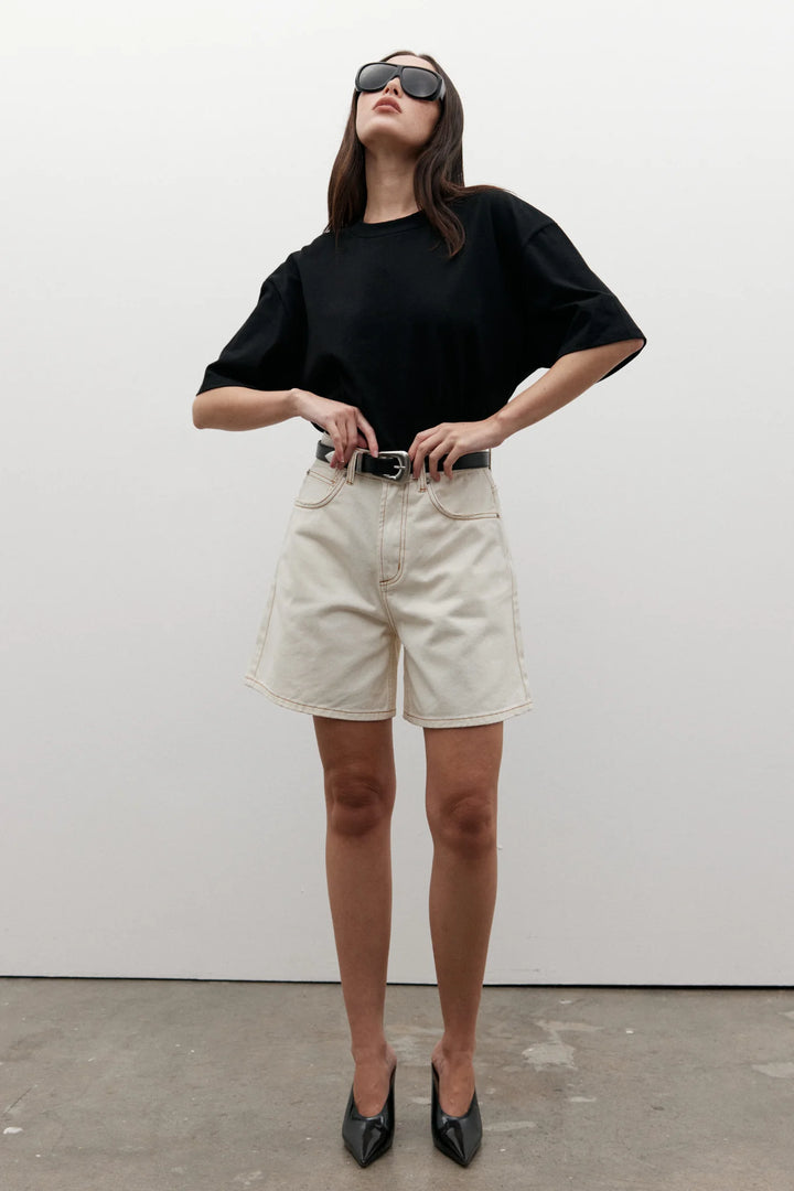 BAYSE BRAND Womens Jonas Boyfriend Tee - Black, WOMENS TEES & TANKS, BAYSE BRAND, Elwood 101