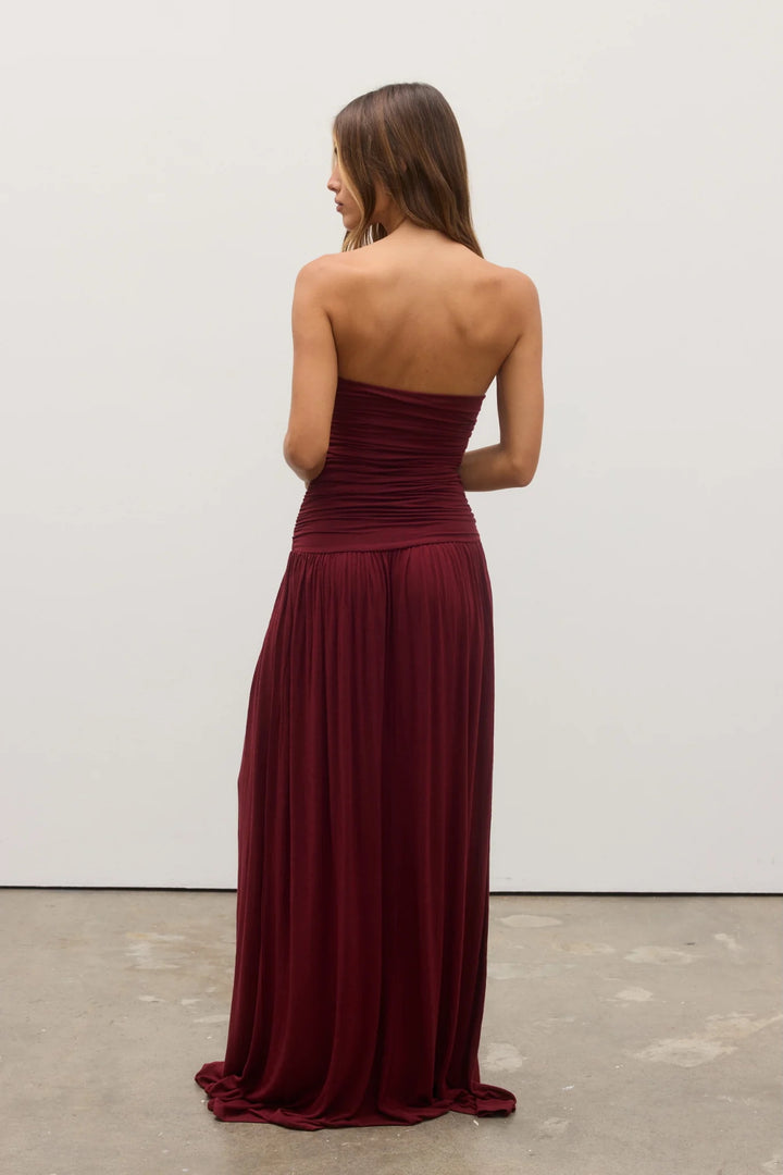 BAYSE BRAND Womens Leah Dress - Wine, WOMENS DRESSES, BAYSE BRAND, Elwood 101