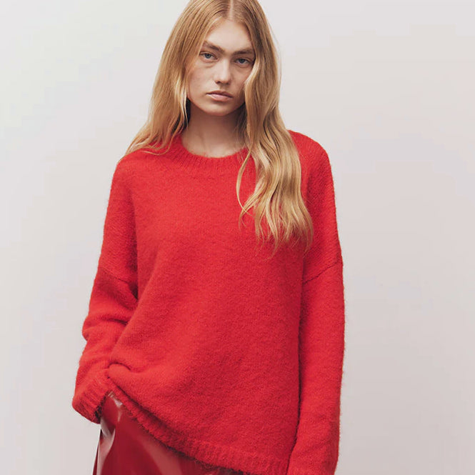 BLANCA Womens Rosmunda Sweater Red, WOMENS KNITS & SWEATERS, BLANCA, Elwood 101