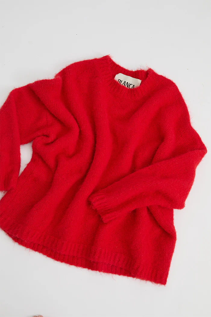 BLANCA Womens Rosmunda Sweater Red, WOMENS KNITS & SWEATERS, BLANCA, Elwood 101