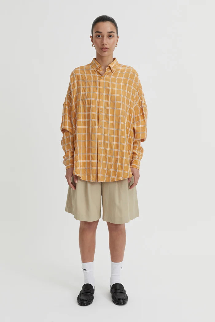 BLANCA Womens Tommy Shirt in Mustard, WOMENS TOPS & SHIRTS, BLANCA, Elwood 101