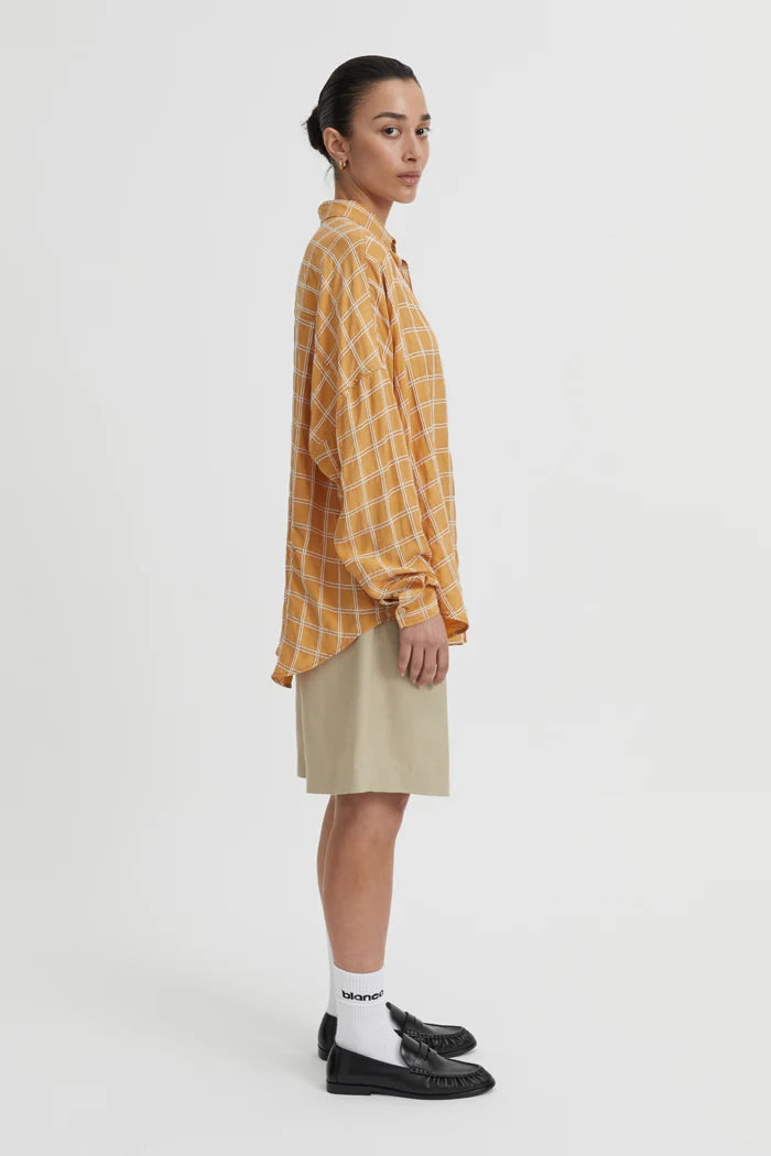 BLANCA Womens Tommy Shirt in Mustard, WOMENS TOPS & SHIRTS, BLANCA, Elwood 101