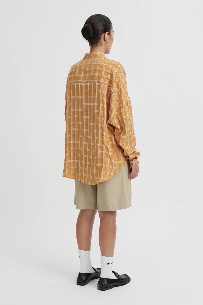 BLANCA Womens Tommy Shirt in Mustard, WOMENS TOPS & SHIRTS, BLANCA, Elwood 101