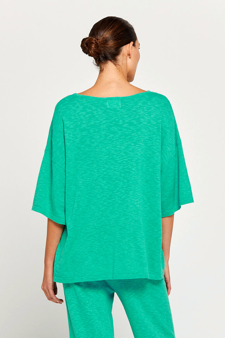 BY RIDLEY Womens Savannah Linen Top - Emerald, WOMENS TOPS & SHIRTS, BY RIDLEY, Elwood 101