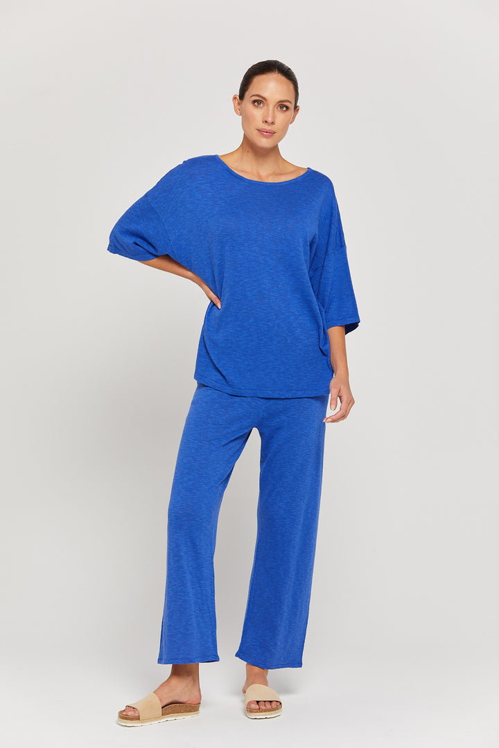 BY RIDLEY Womens Savannah Linen Top - Royal Blue, WOMENS TOPS & SHIRTS, BY RIDLEY, Elwood 101