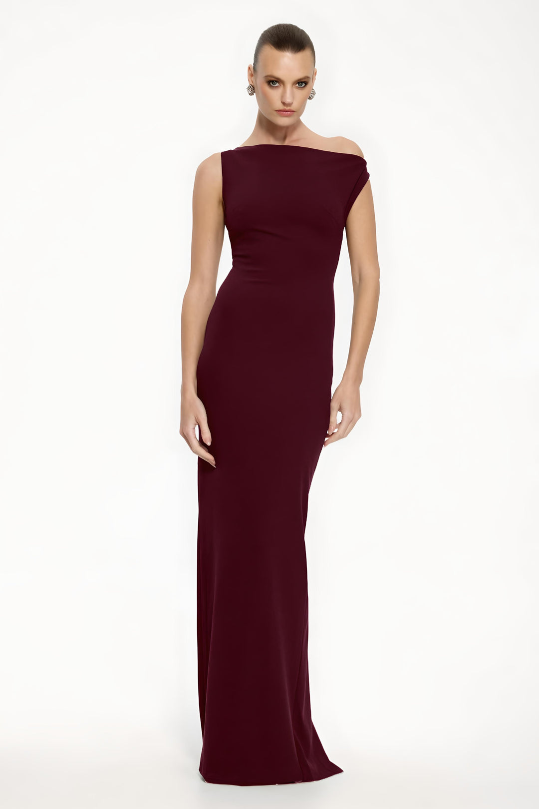 EFFIE KATS Womens Inaya Gown Wine, WOMENS DRESSES, EFFIE KATS, Elwood 101