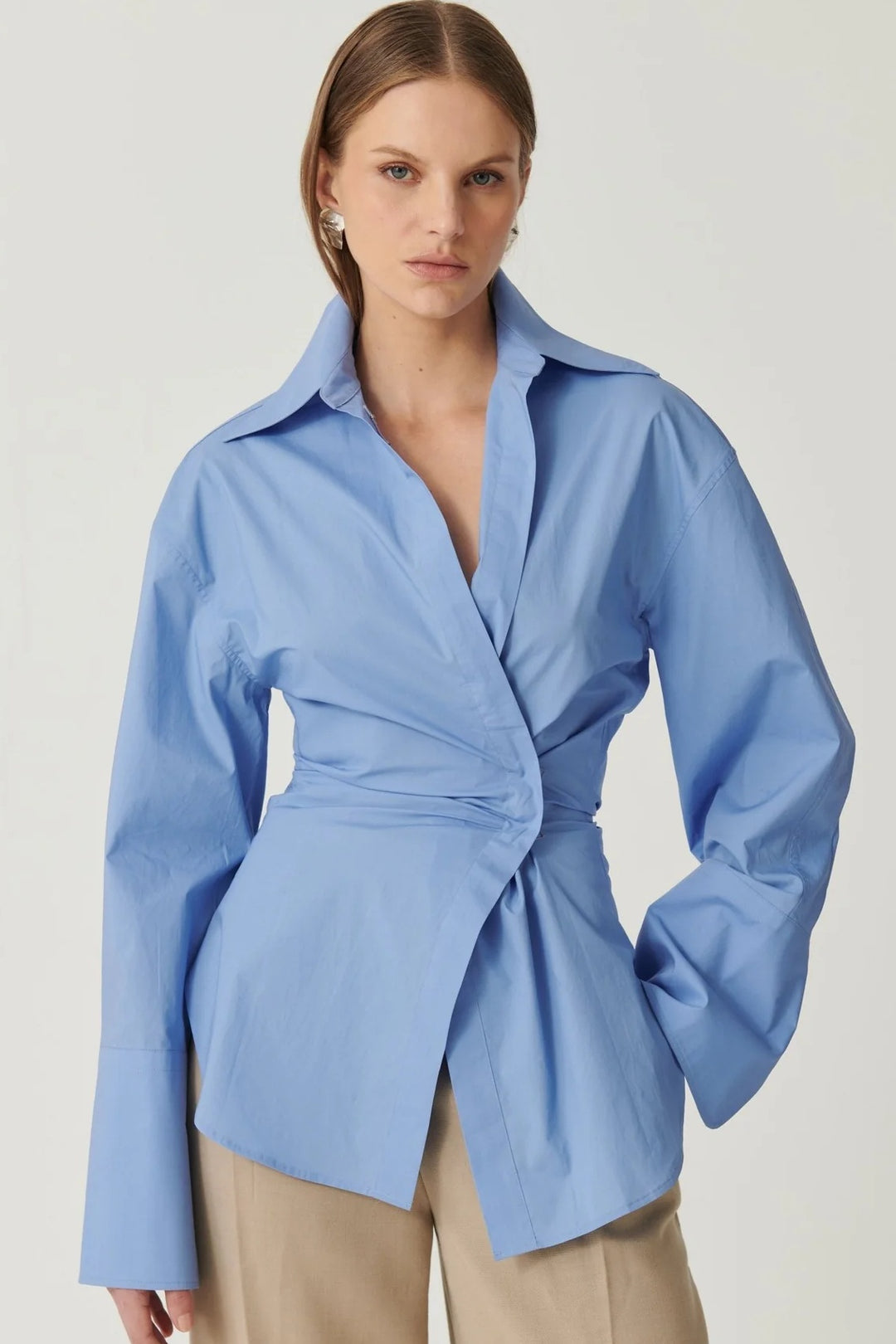 EFFIE KATS Womens Kalisha Shirt - Blue, WOMENS TOPS & SHIRTS, EFFIE KATS, Elwood 101