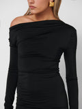 EFFIE KATS Womens Vera Mini Dress - Black, WOMENS DRESSES, EFFIE KATS, Elwood 101