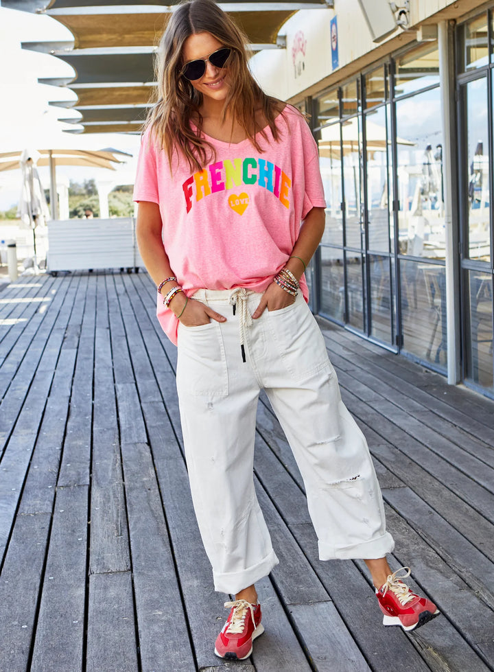 HAMMILL & CO Womens Distressed White Carpenter Jean - White, WOMENS DENIM, CAT HAMMILL, Elwood 101