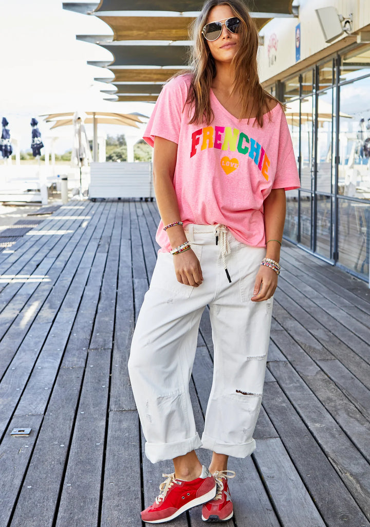 HAMMILL & CO Womens Distressed White Carpenter Jean - White, WOMENS DENIM, CAT HAMMILL, Elwood 101