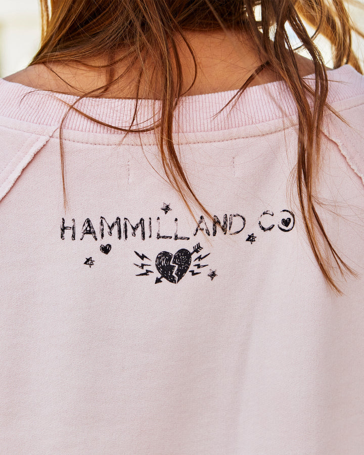 HAMMILL & CO Womens Mexican Fiesta Sweat - Vintage Pink, WOMENS KNITS & SWEATERS, CAT HAMMILL, Elwood 101