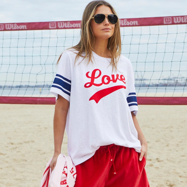 HAMMILL & CO Womens Urban Love Tee in White, WOMENS TEES & TANKS, CAT HAMMILL, Elwood 101